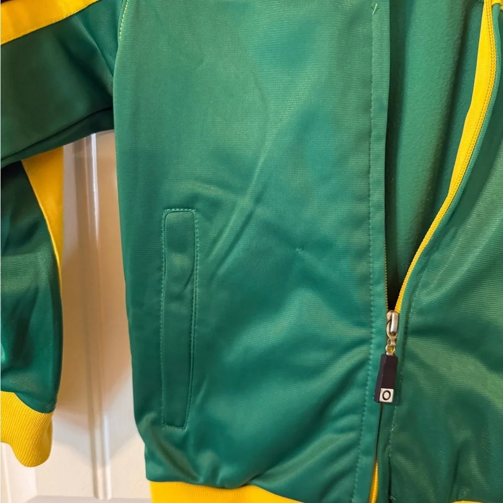 Jamaica Track Jacket in Green and Yellow NWOT